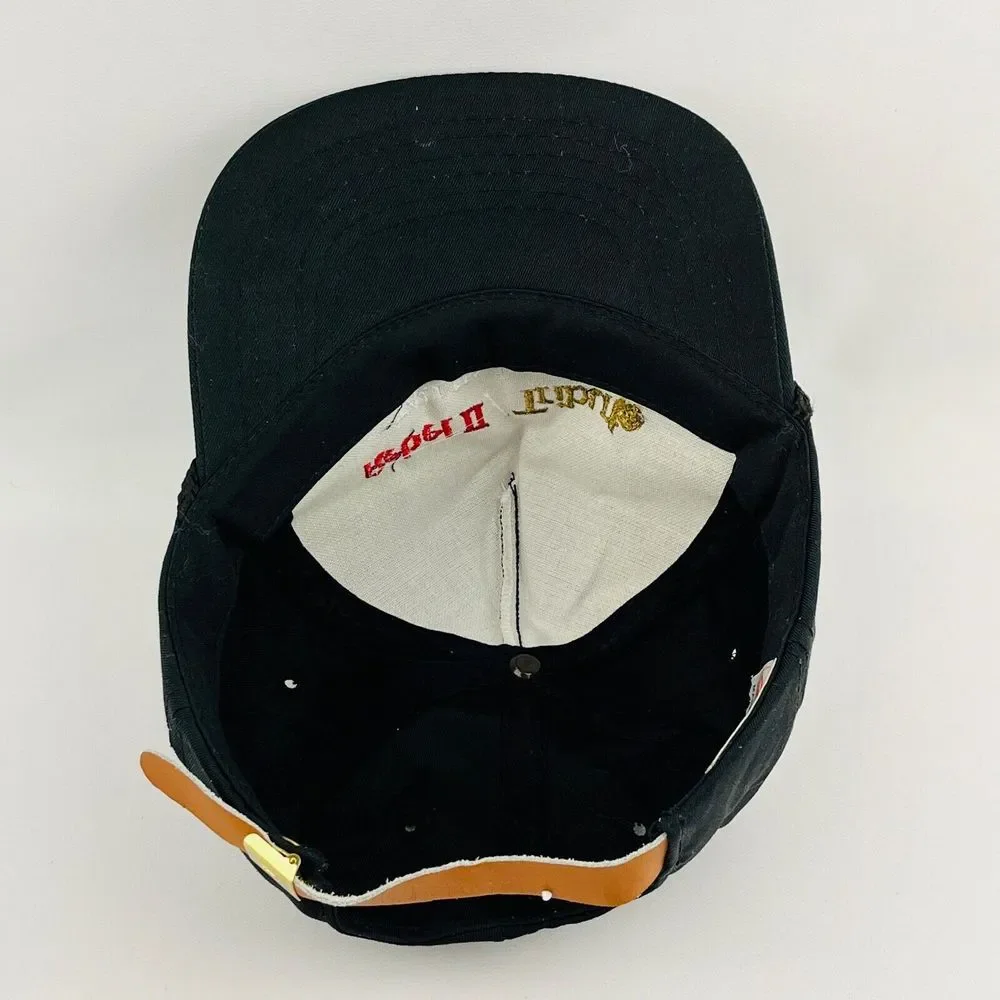 Vintage Rebel II/Tribute Tall Fescue Blend‎ Hat Black Twill Strapback Adjustable